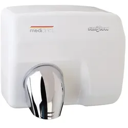 Sensor Händetrockner All Care Saniflow Stahl weiß 2250 W 2250 W, Trocknungszeit 29 Sekunden