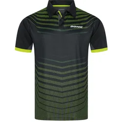Donic Hemd Kava schwarz/lime S - S