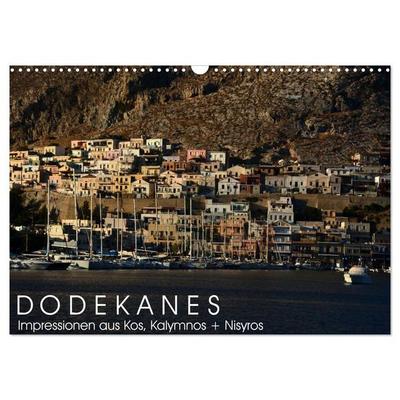 Dodekanes - Impressionen aus Kos, Kalymnos und Nisyros (Wandkalender 2026 DIN A3 quer), CALVENDO Monatskalender