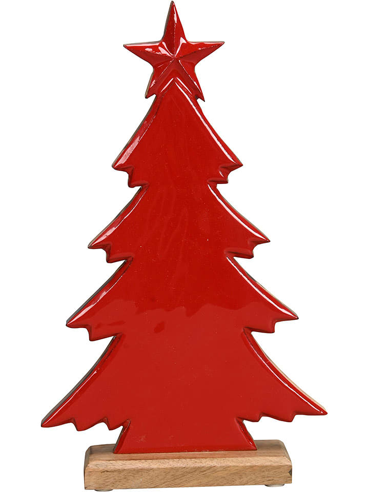 POSIWIO Dekofigur "Baum" in Rot - (B)17 x (H)28 x (T)5 cm - onesize