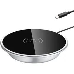 Wireless Einbau Ladegerät 15W, Möbel Wireless Charger, USB-C, Ø 60mm