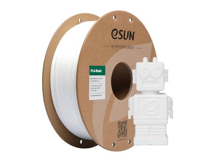 eSUN PLA Filament 1.75mm, PLA Basis 3D Printer Filament 1kg Wit
