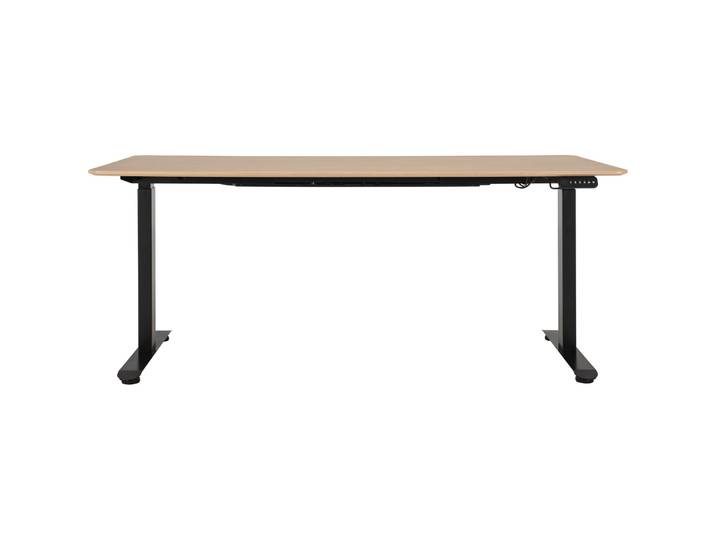 Schreibtisch Lario weiss/schwarz MDF Höhenverstellbar B 180 T 80 cm