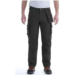 Carhartt, Arbeitshose, BUNDHOSE WASHED DUCK BLACK Gr.W40/L32 (W40/L32)