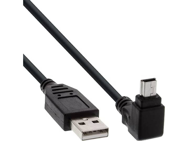 InLine 2 m USB 2.0 A – Mini-B M/M – USB-kabel (USB A, mini-USB B, mannelijk, zwart)