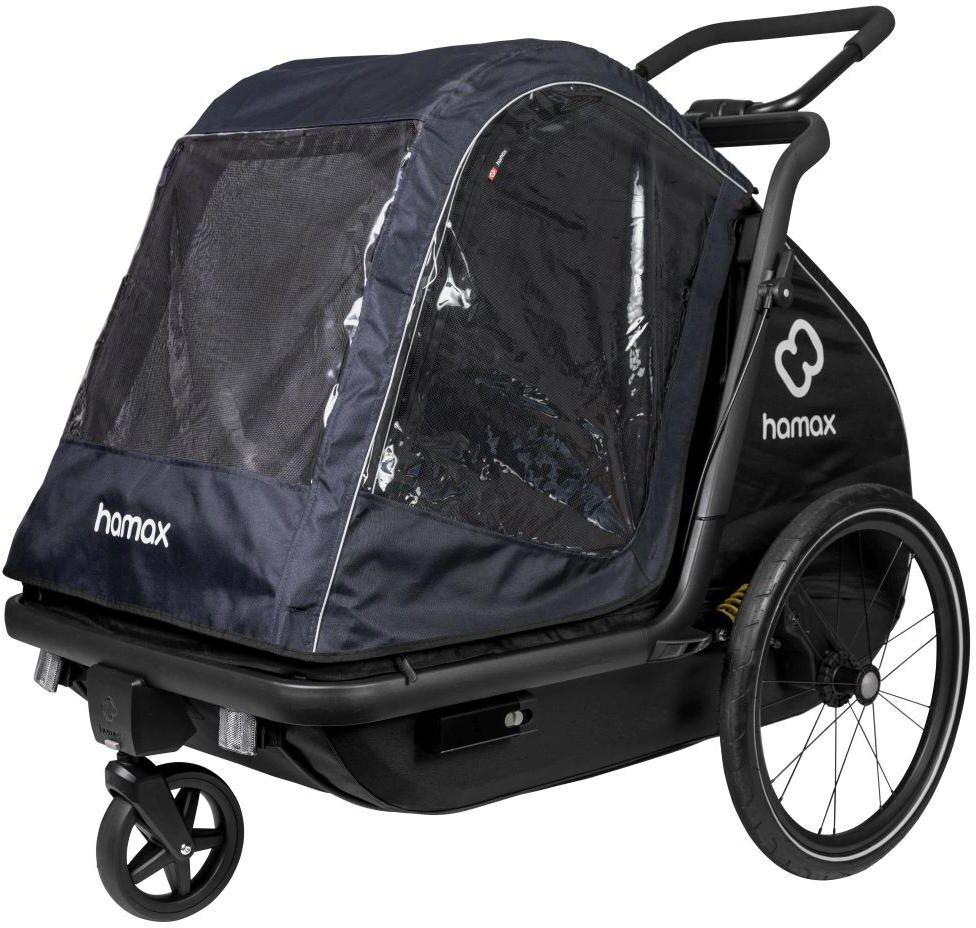Abdeckhaube HAMAX "Pluto L zu Dog Trailer", schwarz (navy, schwarz), Hüllen, Abdeckhaube navy, schwarz Einheitsgröße