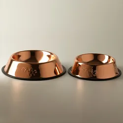 PAW Food Bowls - Single Copper Style - 18cm - Stainless Steel (304)