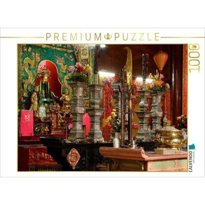 CALVENDO Puzzle Chinesischer Tempel, Kuala LumpurMalaysia,Asien | 1000 Teile Lege-Größe 64x48cm Foto-Puzzle für glückliche Stunden