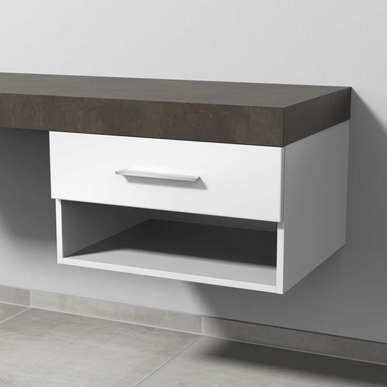 Sanipa Anbau-/Solitärschrank 2morrow (G2354) 340x600x520 Weiß-Glanz, G235478 G235478