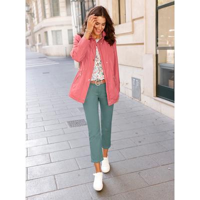 Langjacke INSPIRATIONEN, Damen, Gr. 42, rosa (flamingo), 100% Polyester, unifarben, Jacken Langjacke