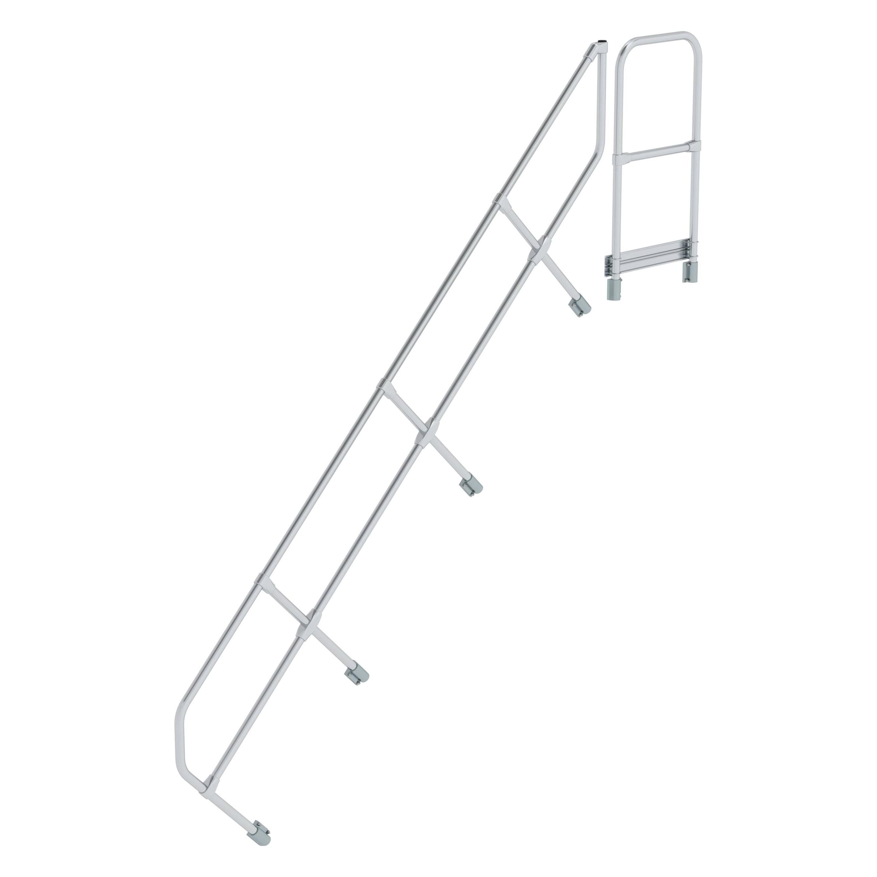 Munk Zweiter Handlauf für Treppe mit Plattform 45° 11 Stufen (Gerüst, 46 cm) (600511)