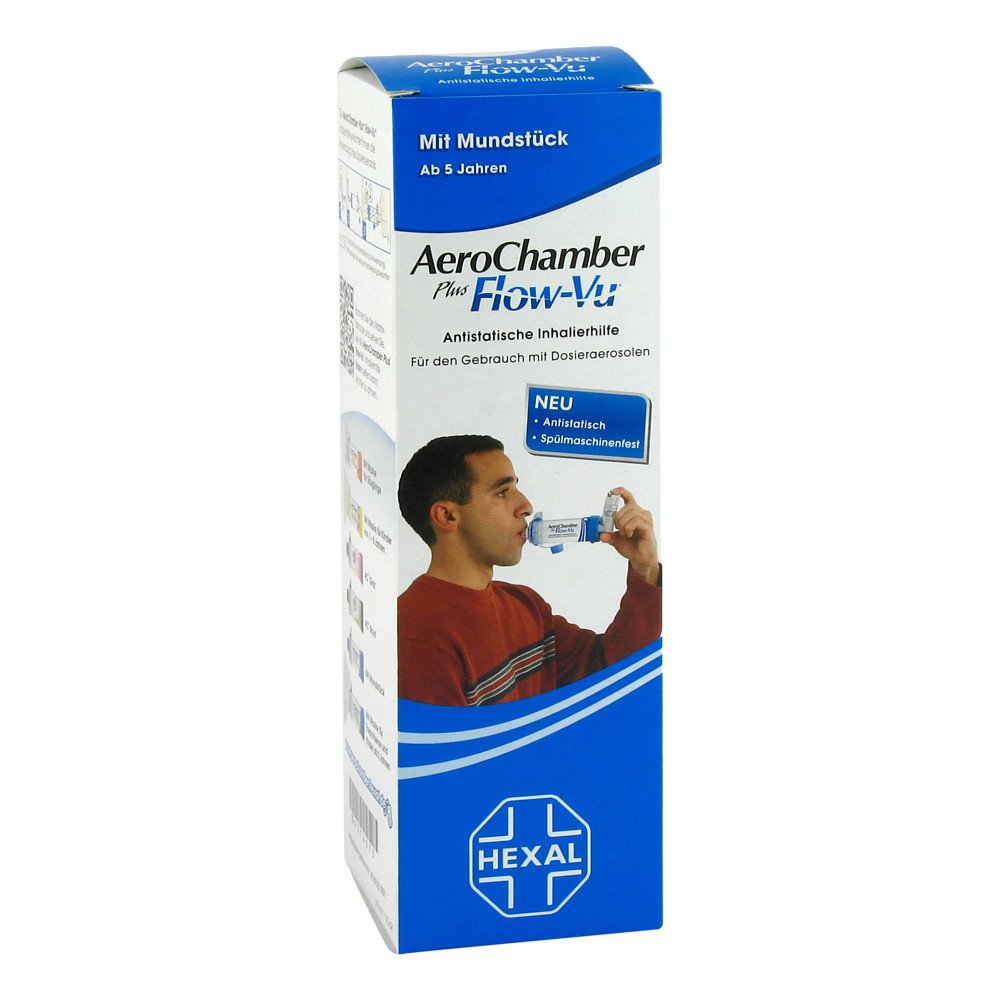Chiesi GmbH Aerochamber HEXAL mit Mundstück für Erwachsenen und Kinder 09374073