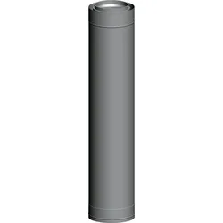 Abgasrohr DN160/225 konzentrisch 1000 mm, aus Edelstahl/PP