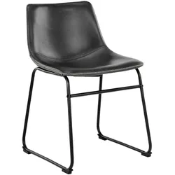 Actona »Oregon« Esszimmerstuhl Kunstleder schwarz