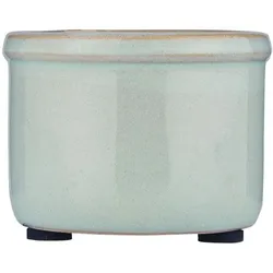 IB Laursen Mini Blumentopf Hilda mit krakelierter Oberfläche, H4,7 x Ø6,5 cm, mint green