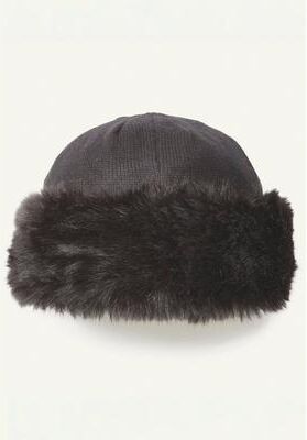 Women's Faux Fur Hat by Accessories For All in Black