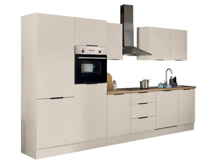 Yourkitchen Küchenblock 340 MULTAN, Kaschmir, Holznachbildung
