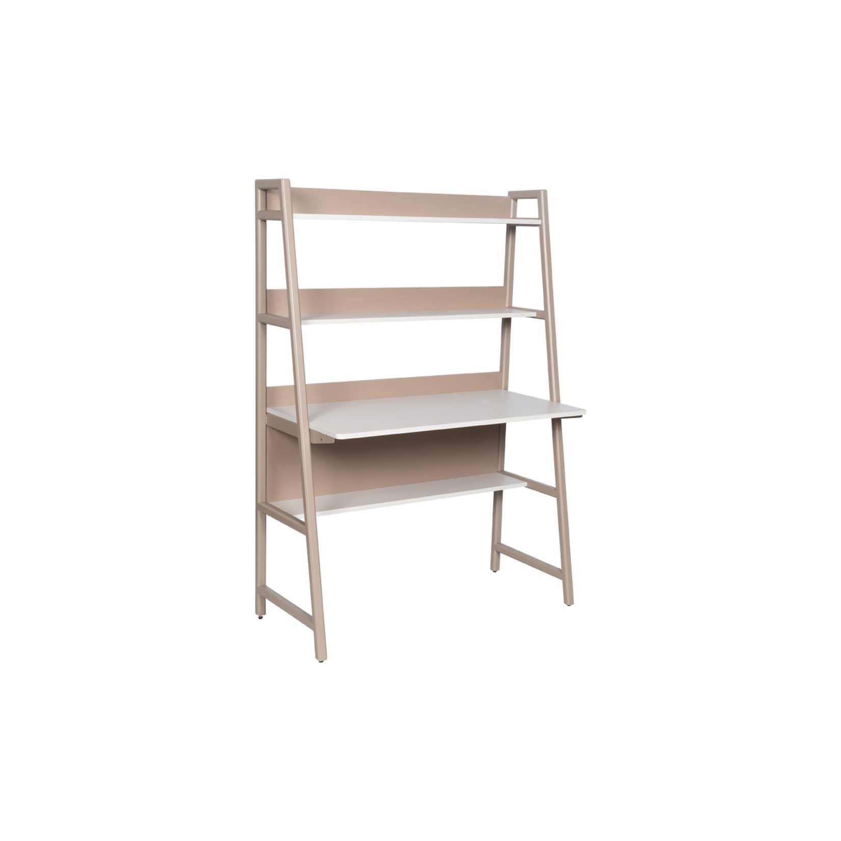 Carmen LUCENA Schreibtisch mit Regal – Cappuccino
