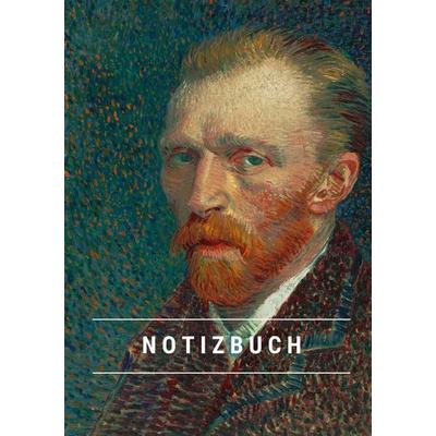 Notizbuch klein A5 Blanko - Notizheft 44 Seiten 90g/m² - Softcover Vincent van Gogh 'Selbstporträt 1887, Taschenbuch von Notizbuch A5,Notizheft