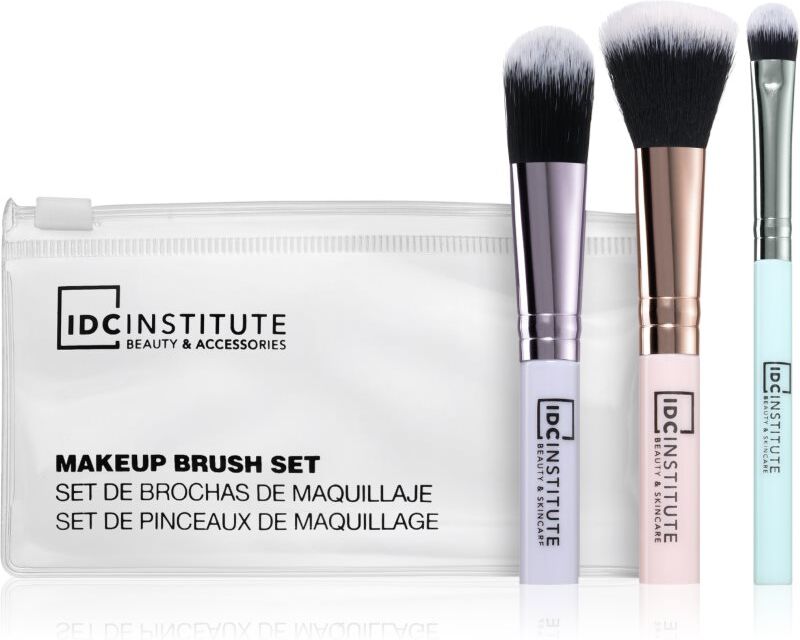 IDC Institute Make Up kit de pinceaux pour le maquillage des yeux 3 pcs