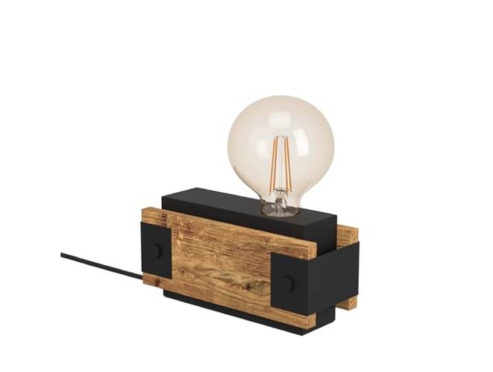 EGLO Tischlampe Layham, 1 flammige Tischleuchte Vintage, Industrial, Retro