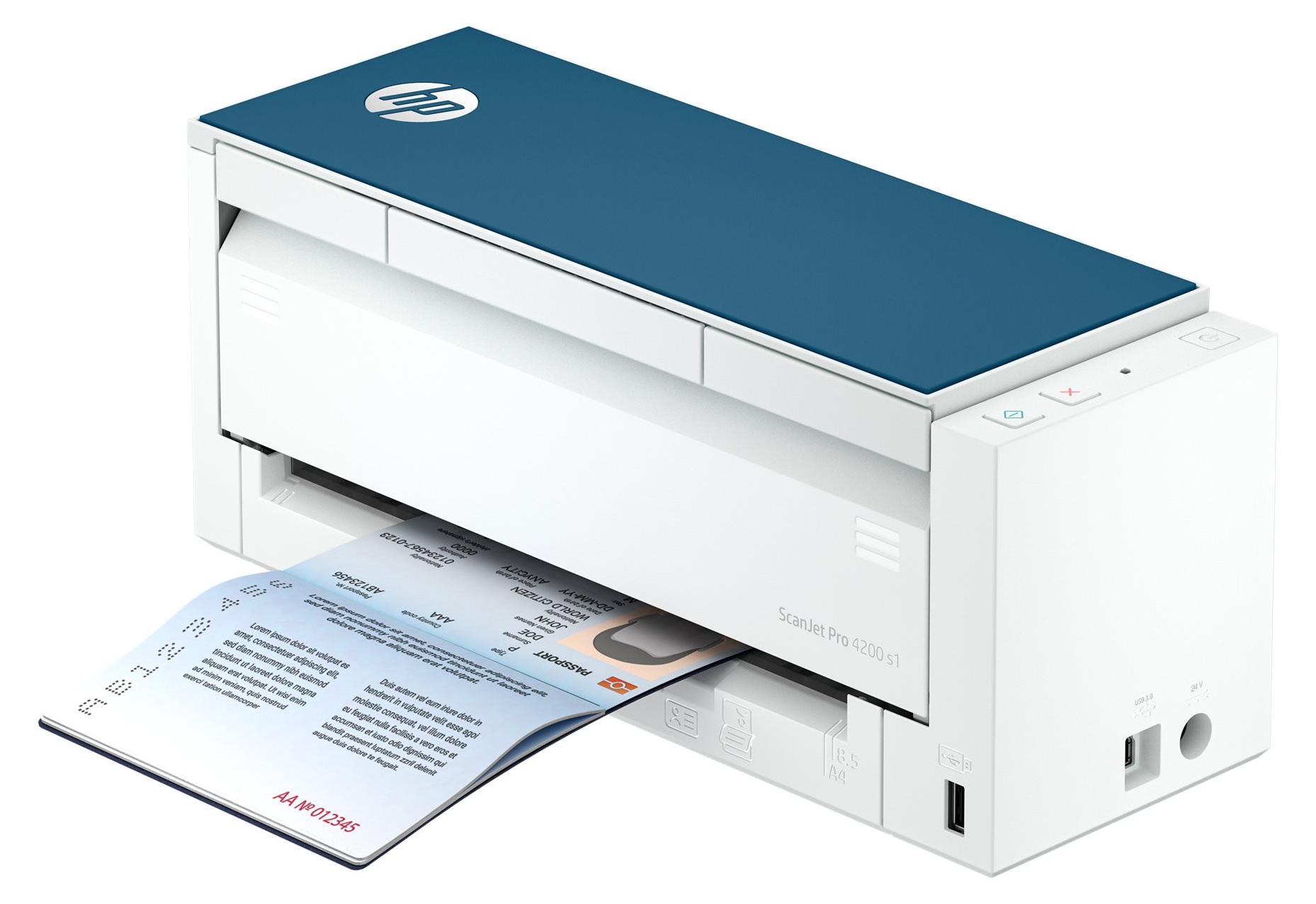 HP ScanJet Pro 4200 s1, 1200 x 1200 mm, 600 x 600 DPI, 48 Bit, 24 Bit, 1 Bit, 40 Seiten pro Minute