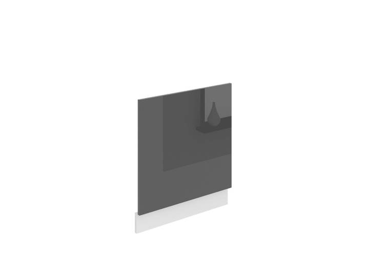 Belini panneau frontal pour lave-vaisselle PO. Façade pour lave-vaisselle largeur 60 cm. Façade pour lave-vaisselle sans poignée\, argent brillant