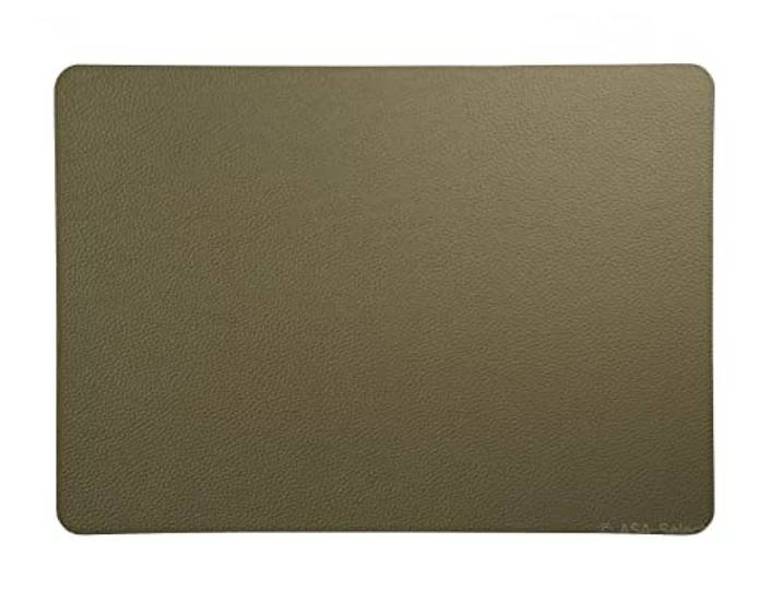 ASA Leder Tischset, rougholive 46x33cm, Lederoptik