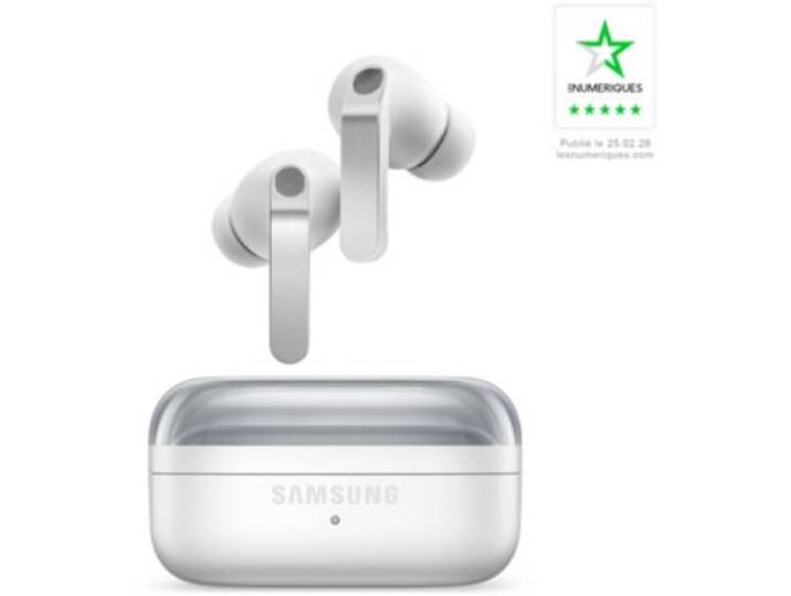 Samsung - Ecouteurs Galaxy Buds4 Pro Blanc