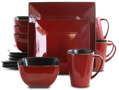 Elama Modern Loft 16 Piece Dinnerware Set