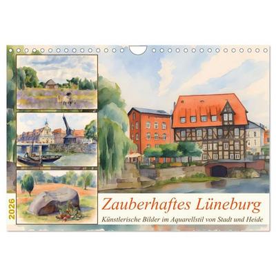 Zauberhaftes Lüneburg (Wandkalender 2026 DIN A4 quer), CALVENDO Monatskalender