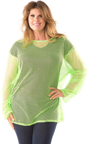 Netzshirt, neongrün