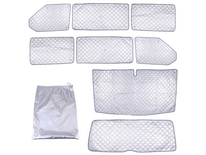Couverture d'écran avant de fenêtre en tissu Oxford, feuille d'aluminium, pour pare-brise T5 T6, ensemble de pare-soleil interne pour fenêtre avant