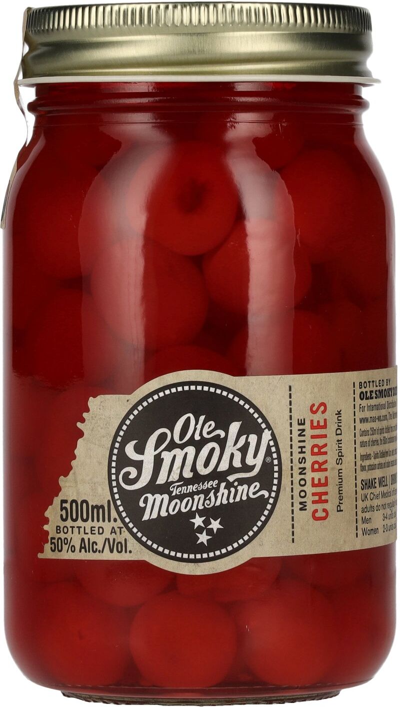 Ole Smoky Moonshine Ole Smoky Tennessee Moonshine CHERRIES Premium Spirit Drink 50% Vol. 0,5l