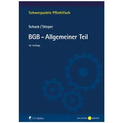 BGB-Allgemeiner Teil, Fachbücher von Haimo Schack, Malte Stieper