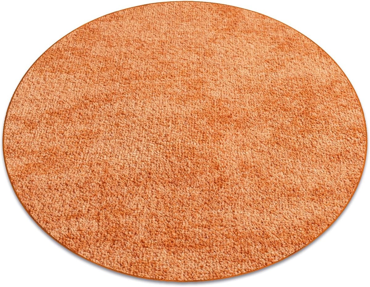 Serenades Rond Vloerkleed - Oranje - Diameter: 133 cm