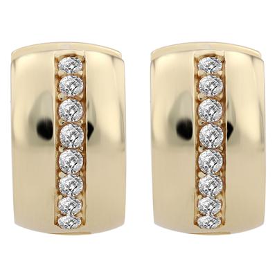 Paar Creolen ADELIA´S "Ohrringe – Creole aus 925 Silber", Damen, Gr. Damen, Silber 925 (Sterlingsilber), gold, Ohrringe, Ein stilvolles Geschenk für besondere Momente