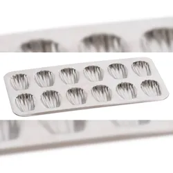 Gobel - Backblech 12 Madeleines - Weißblech - 395 x 200 x 17 mm - 164710