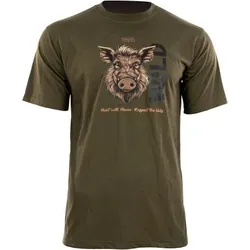 Hart Ground Wildboar T-Shirt Herren (Olive), Olive, M