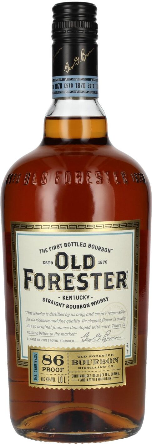 Old Forester 86 Proof Kentucky Straight Bourbon Whisky 43% Vol. 1l