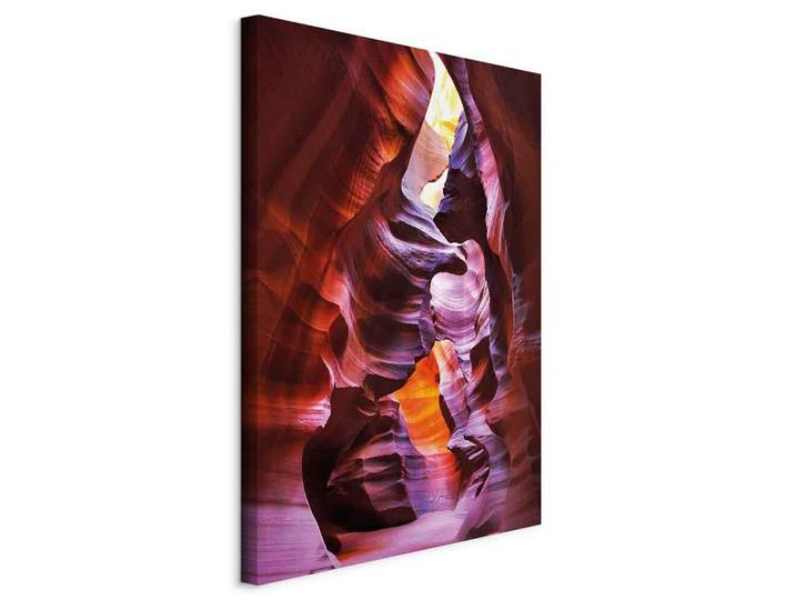 artgeist Leinwandbild Antelope Canyon, Brombeere, Dunkelorange, Landschaft und Natur, Berge, rechteckig, 40x60x1.2 cm, Keilrahmen, Bilder & Rahmen, Bilder, Leinwandbilder
