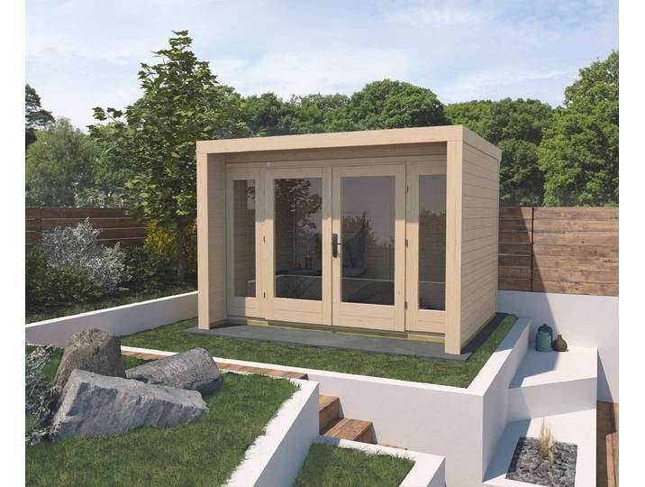 weka Designhaus 263 Gr.2 natur, DT, 2 Fensterpaneele