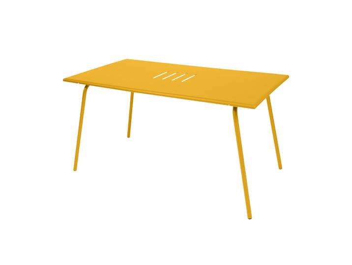 Fermob - Table rectangulaire Monceau - Jaune - Acier peint - Designer Studio Fermob