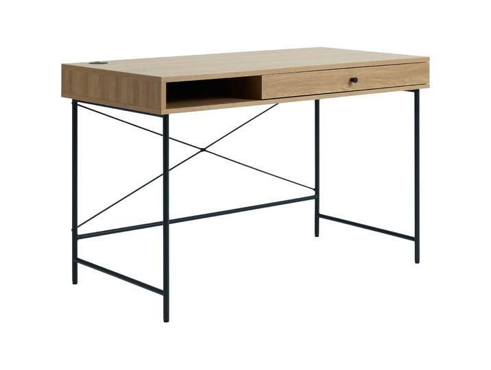 Schreibtisch Perri eiche MDF/Melaminfolie B 120 T 76 cm