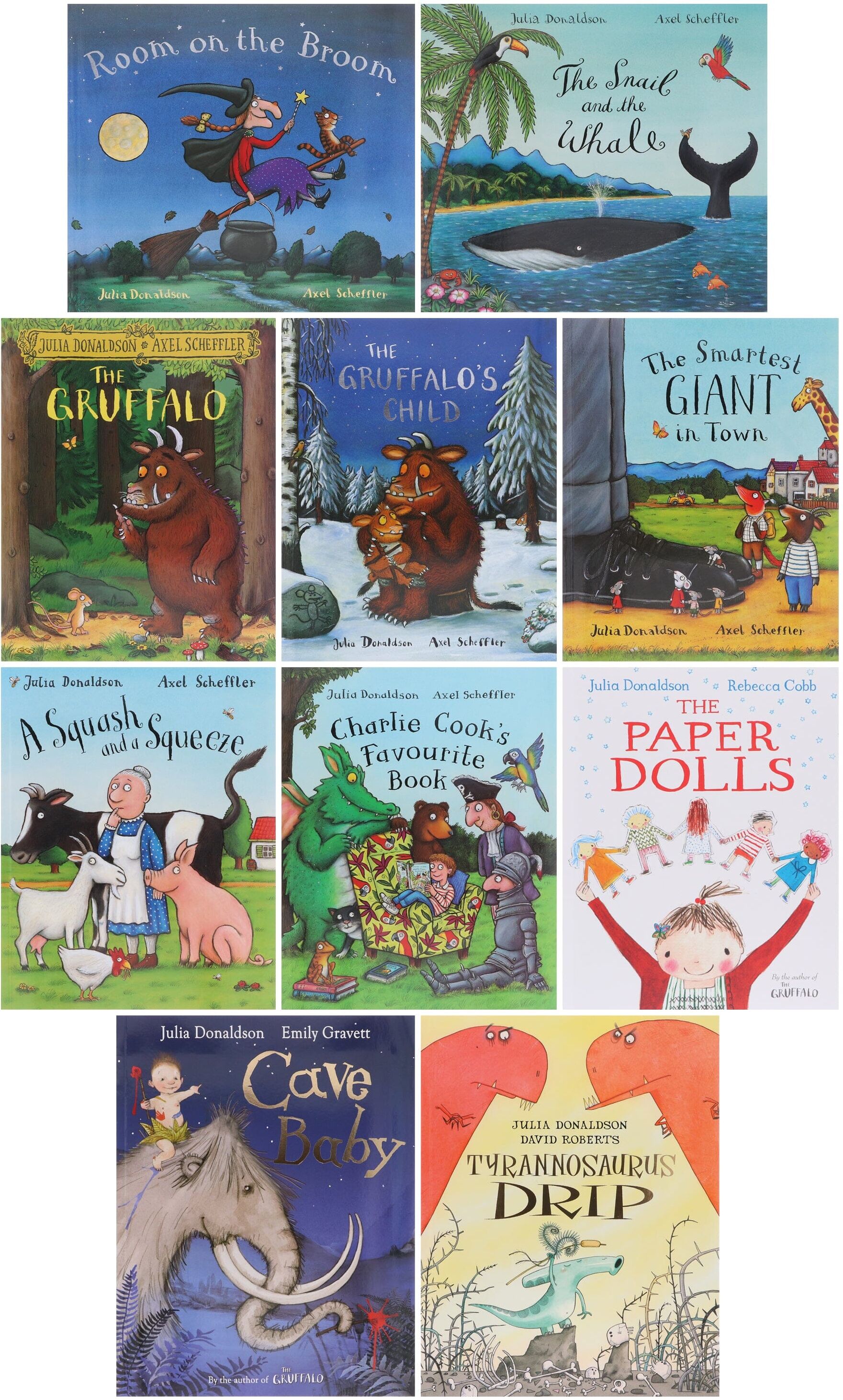 Julia Donaldson Story Collection 10 Picture Books - Age 5-7 - Paperback Pan Macmillan