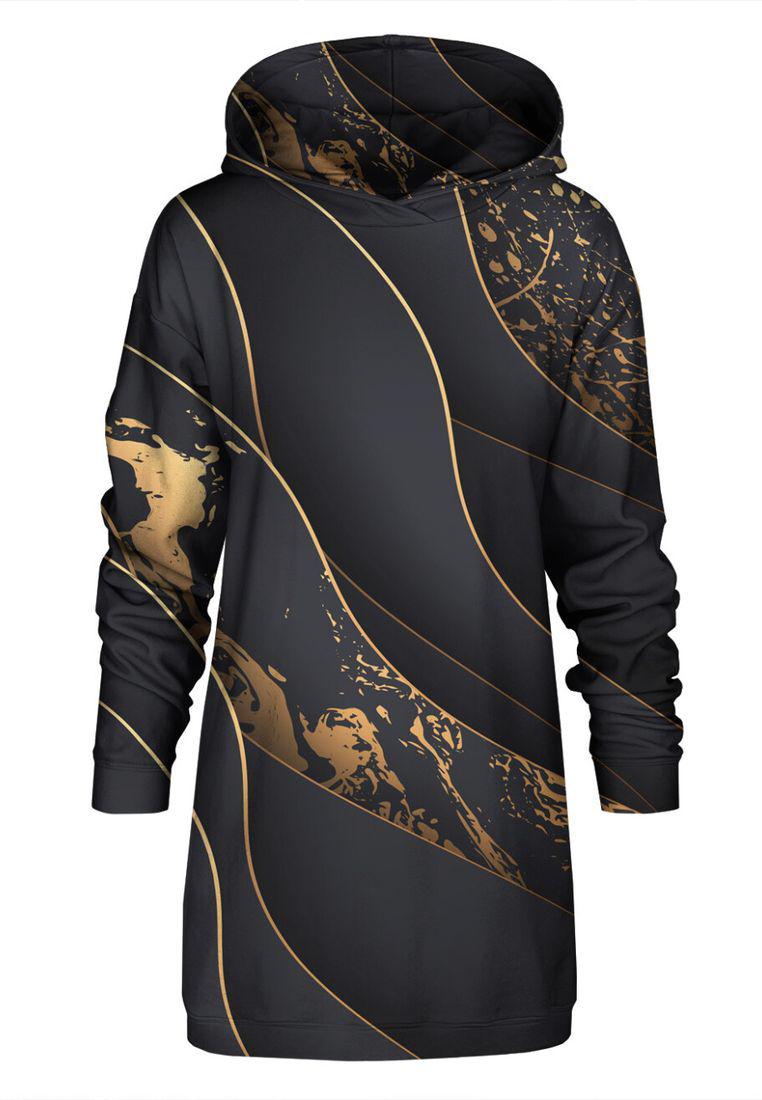 "Black and Gold" Oversize hoodiejurk