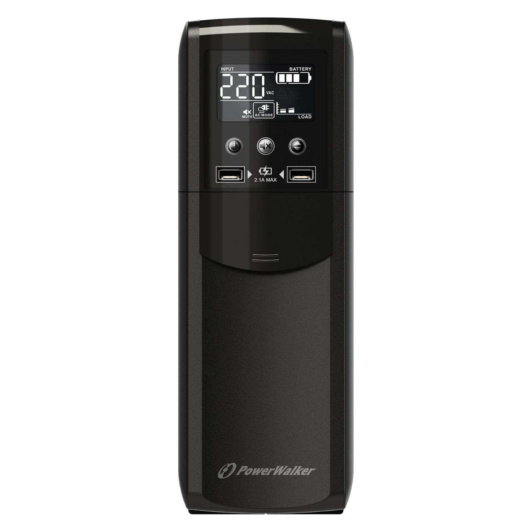 Powerwalker VI 1000 CSW IEC (1000 VA, 600 W, Line-Interaktiv USV) (10121122)