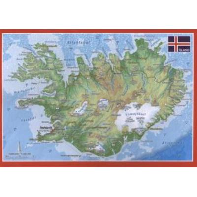 Reliefpostkarte Island, Taschenbuch von Andre Markgraf,Mario Engelhardt, Georelief Vertriebs GbR