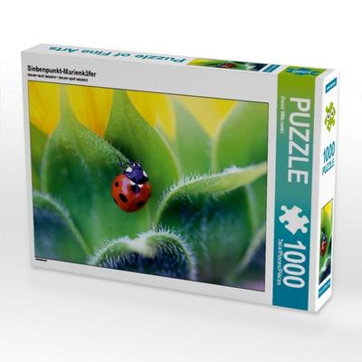 CALVENDO Puzzle Siebenpunkt-Marienkäfer | 1000 Teile Lege-Größe 64x48cm Foto-Puzzle für glückliche Stunden