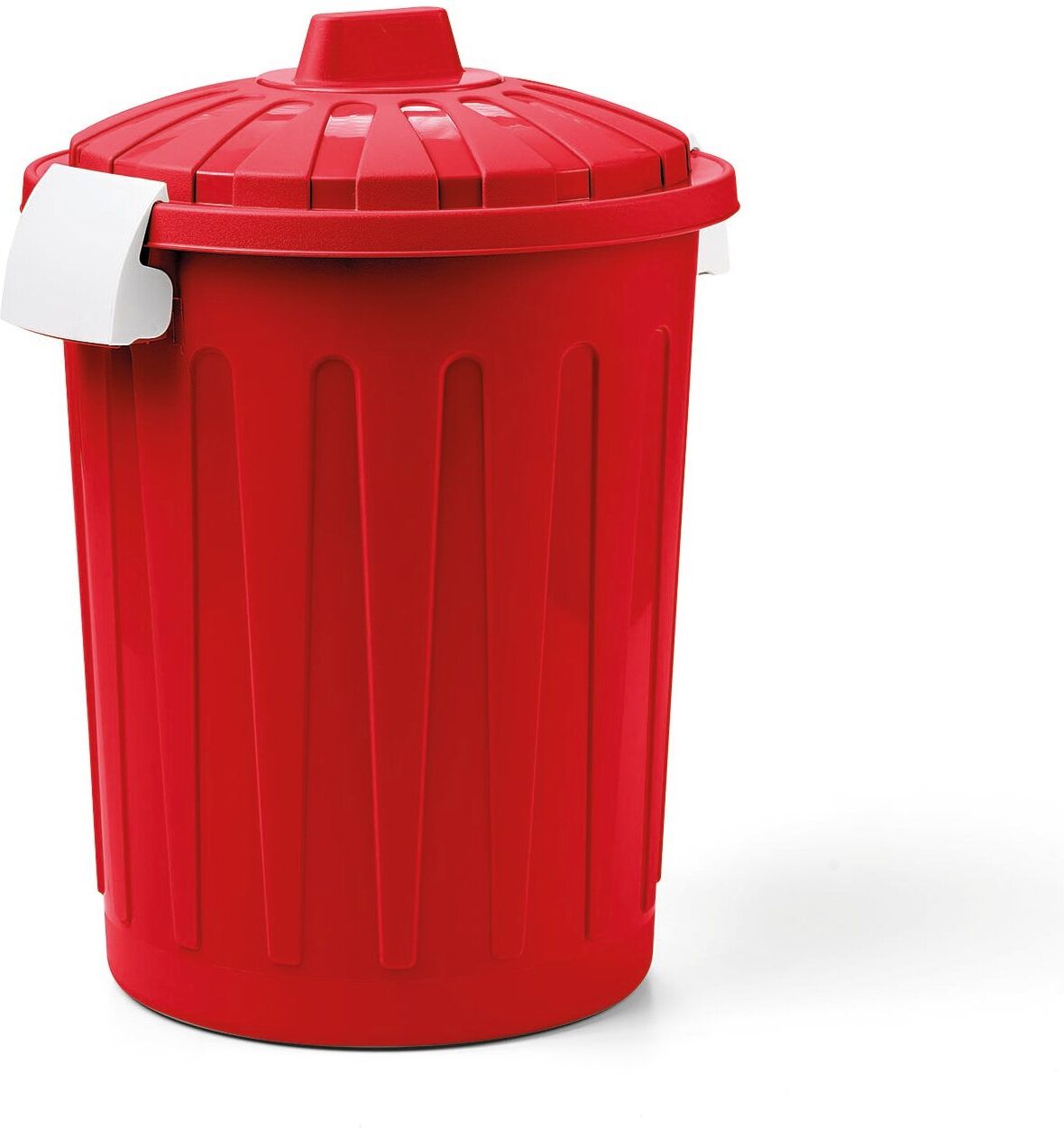 Bidoncino Veca BD001 0080MJ CRD BLIM coperchio a clip Rosso